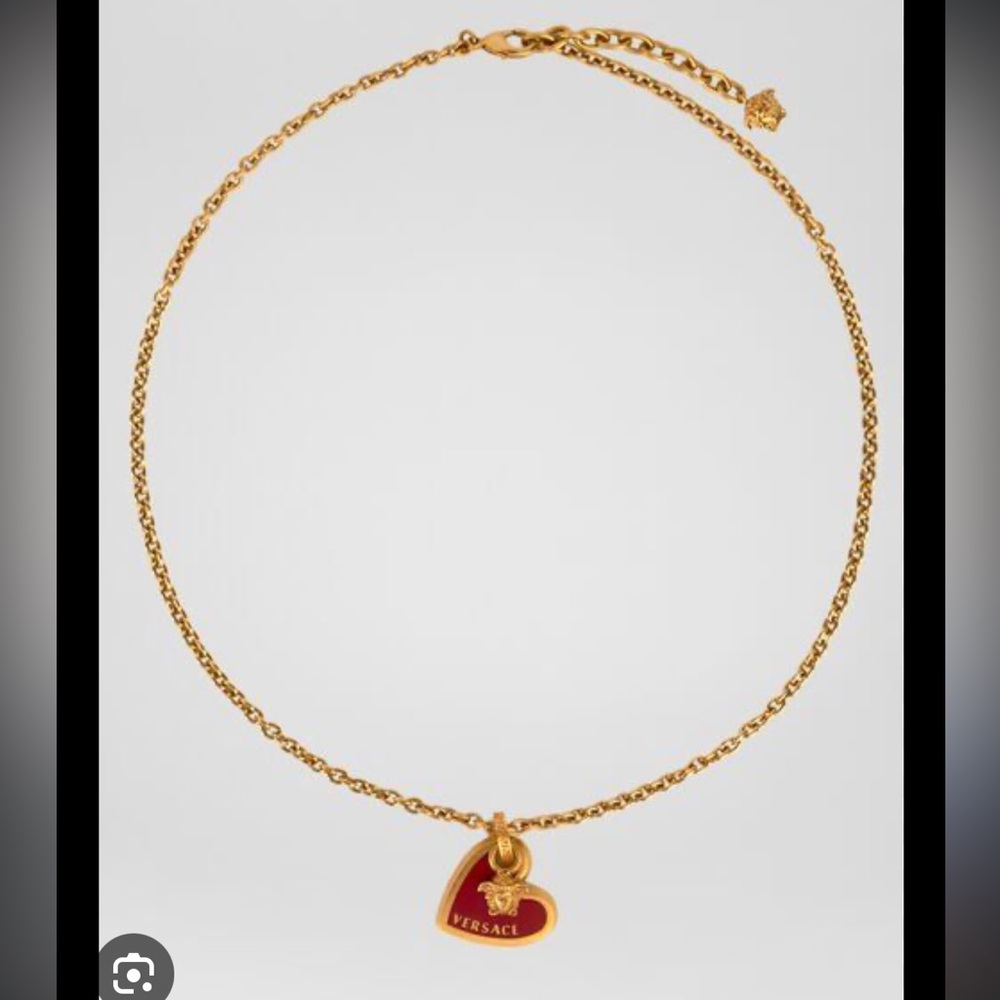 Versace heart necklace